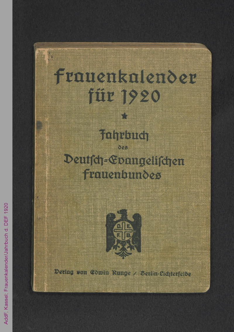 Frauenkalender für 1920 : Jahrbuch des Deutsch-Evangelischen Frauenbundes