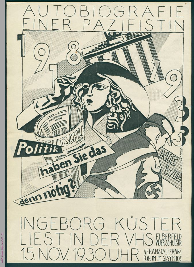 Politik haben Sie das denn nötig? Autobiografie einer Pazifistin. Ingeborg Küster liest in der VHS Elberfeld am 15.11. / Seite 1