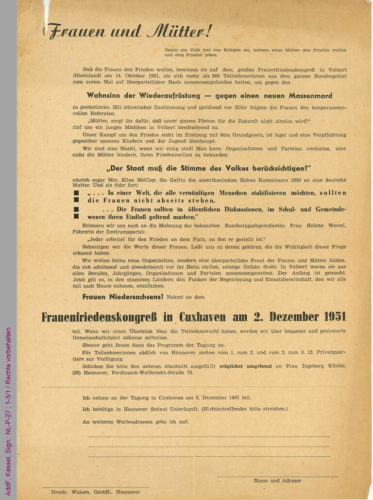 Flugblatt / Seite 1