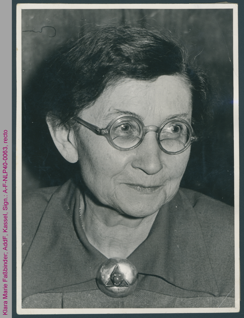 Porträt von Klara Marie Faßbinder