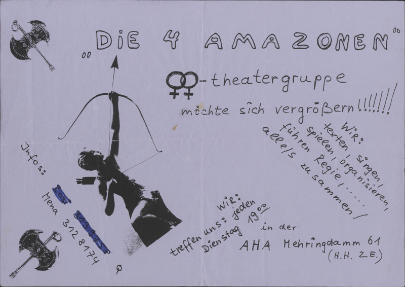 "Die 4 Amazonen" Lesben-Theatergruppe möchte sich vergrößern !!!