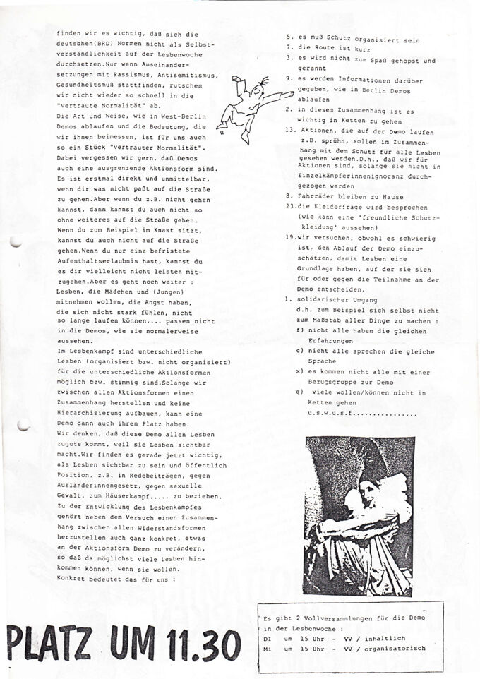 Aufruf zur Lesbendemo im Rahmen der Berliner Lesbenwoche 1990 / Seite 3