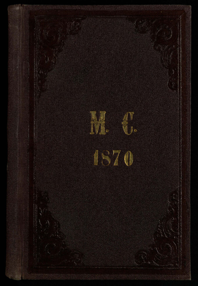 Tagebuch M.C. 1870 / Seite 1