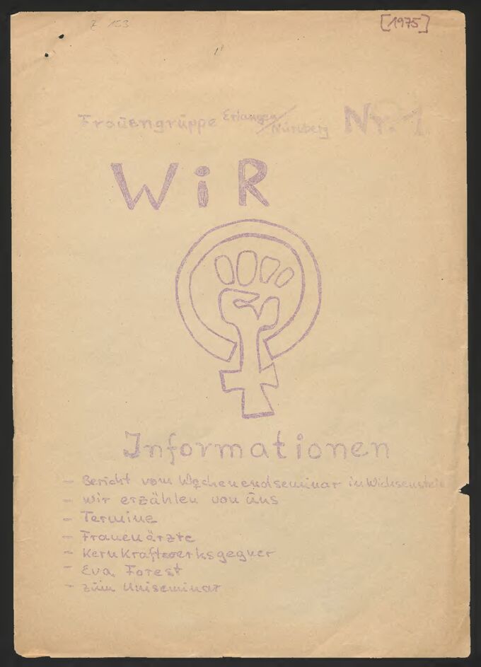 Wir / Frauengruppe Erlangen/Nürnberg ()1 / Seite 1