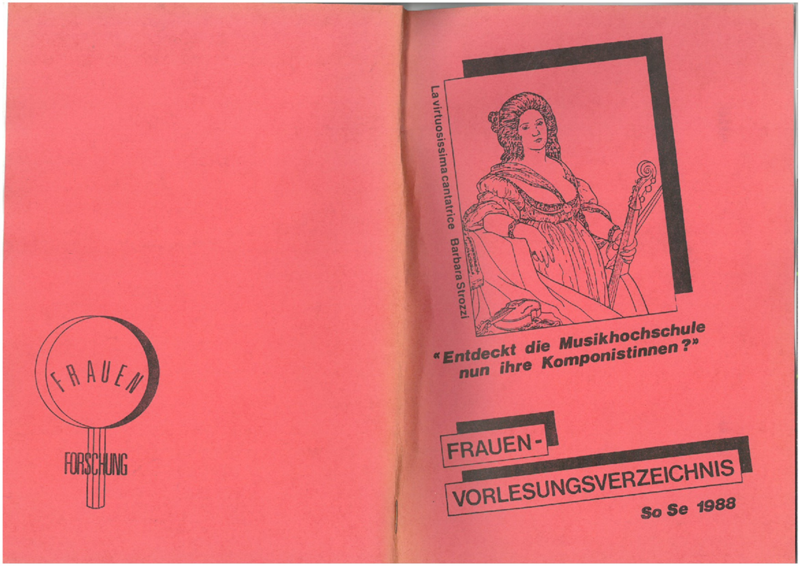 Frauen-Vorlesungsverzeichnis : SoSe 1988