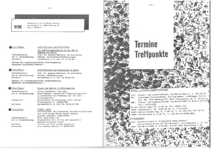 Hamburger Frauen-Vorlesungsverzeichnis / Seite 32