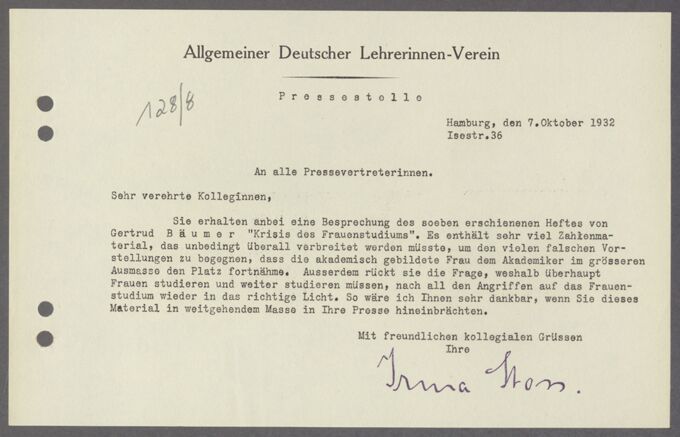 Veröffentlichungen der ADLV-Pressestelle (Irma Stoss, Hamburg)  / Seite 13