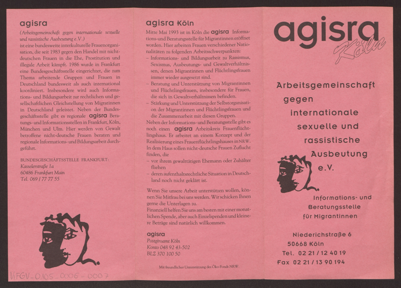 agisra Köln - Arbeitsgemeinschaft gegen internationale sexuelle und rassistische Ausbeutung e. V.