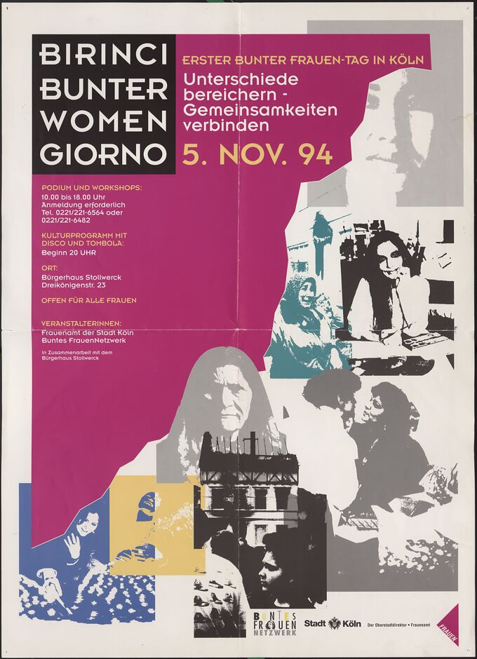 Birinci Bunter Women Giorno. Unterschiede bereichern - Gemeinsamkeiten verbinden. Tagung Buntes FrauenNetzwerk / Seite 1