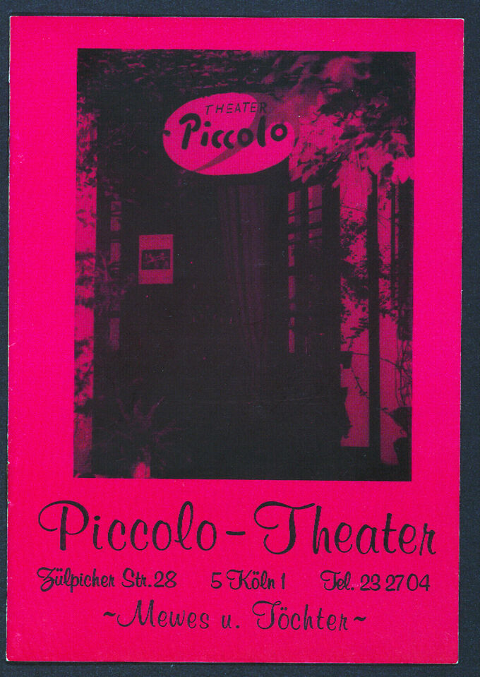 Programmheft des Frauentheaters Piccolo in Köln