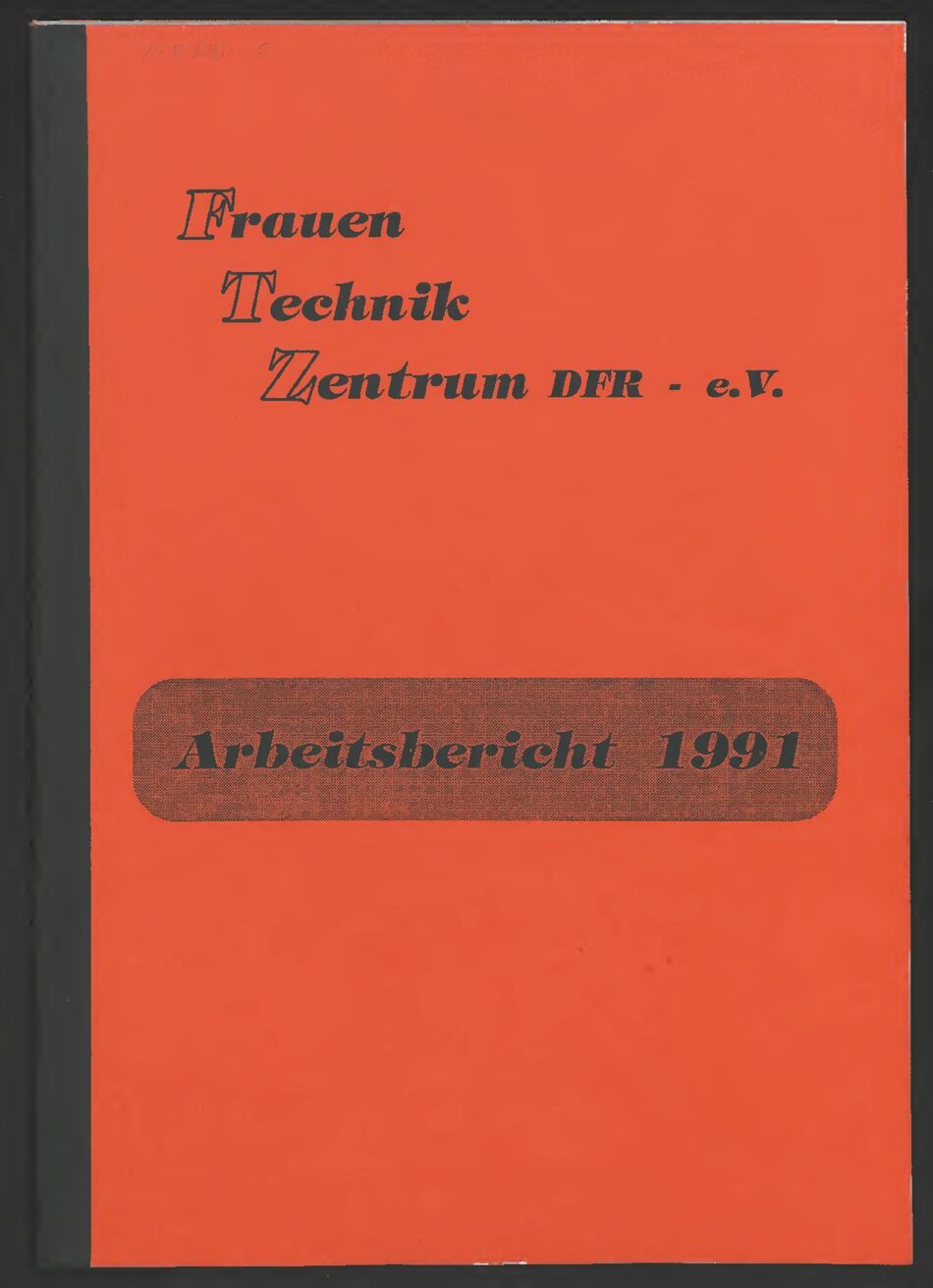 Arbeitsbericht des FrauenTechnikZentrum Hamburg / Seite 1