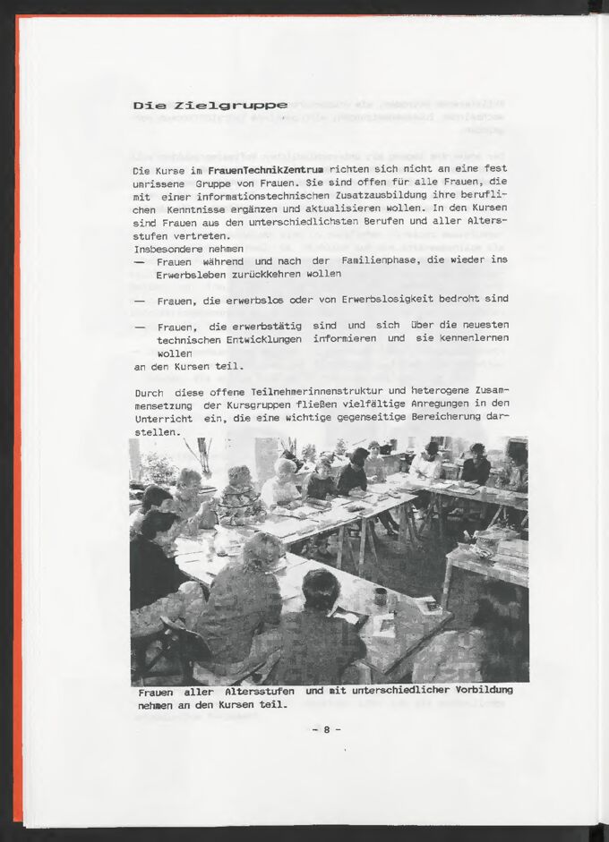 Arbeitsbericht des FrauenTechnikZentrum Hamburg / Seite 12