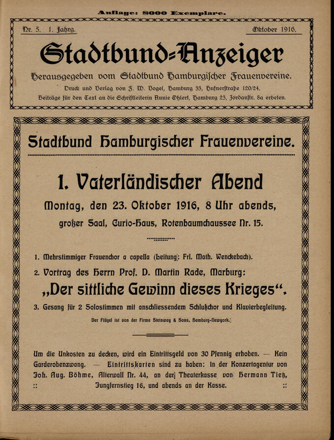 Stadtbund-Anzeiger 1(1916)5