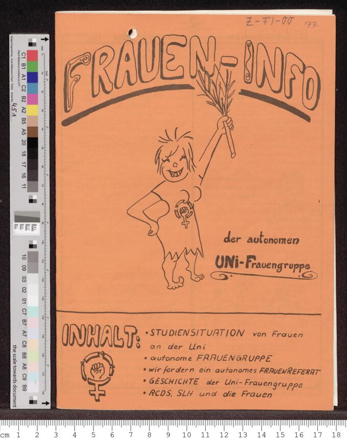 Frauen-Info der autonomen UNI-Frauengruppe Bochum (1977)1 / Seite 1