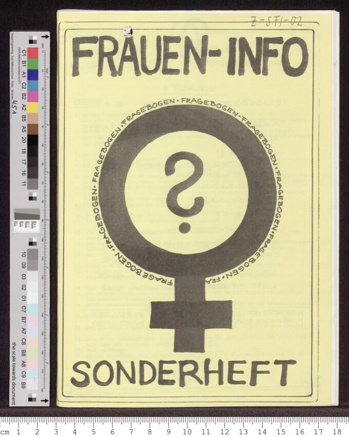 Frauen-Info: Fragebogen Sonderheft (24.03.1980)2