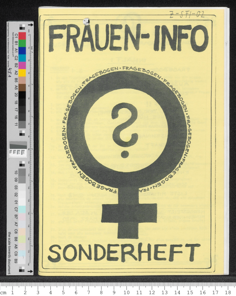Frauen-Info: Fragebogen Sonderheft