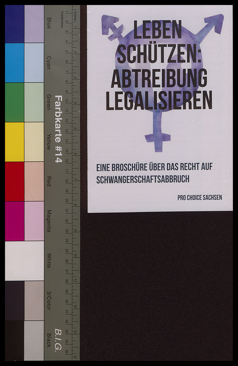 Queer-/Feministisches Archiv : Pro Choice Sachsen Materialien