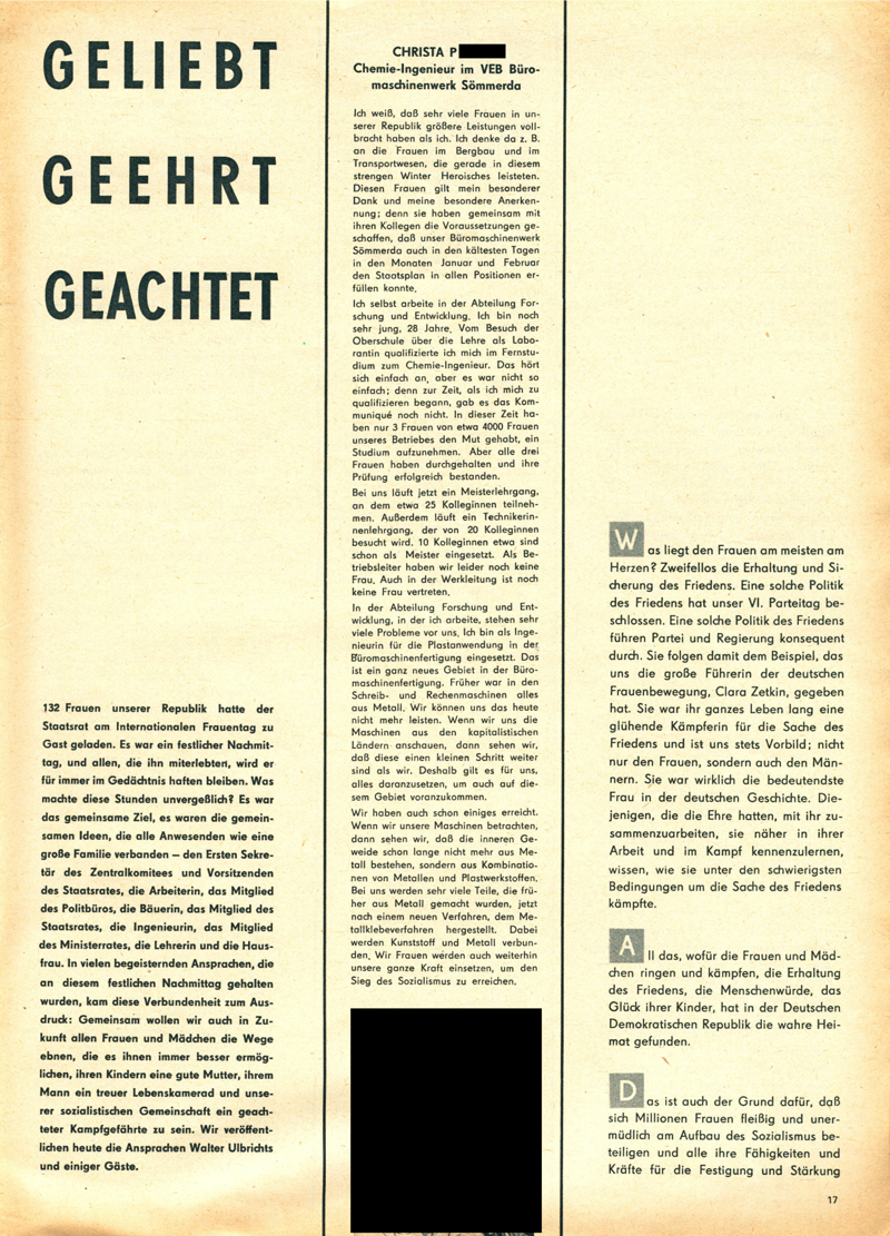 Für Dich - Zeitschriftenartikel 1963 - 1964