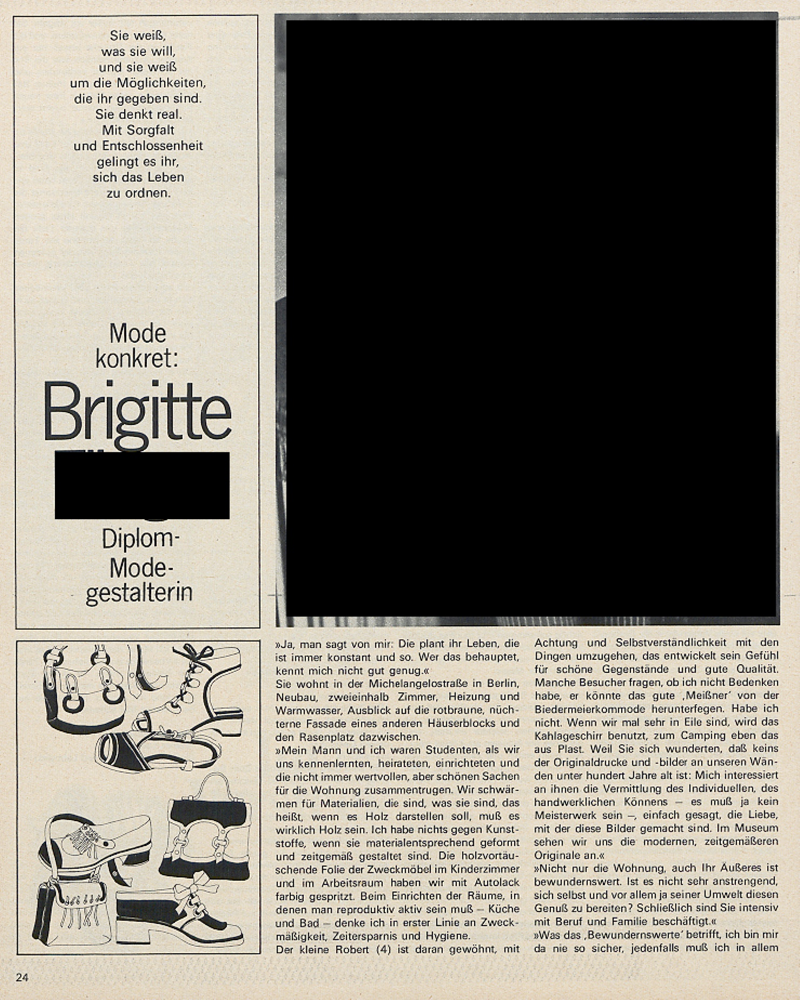 Sibylle - Zeitschriftenartikel 1970 - 1979