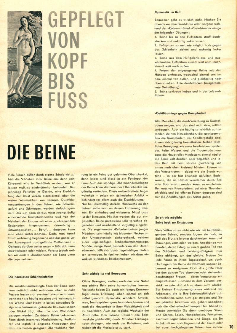 Sibylle - Zeitschriftenartikel 1963 - 1969
