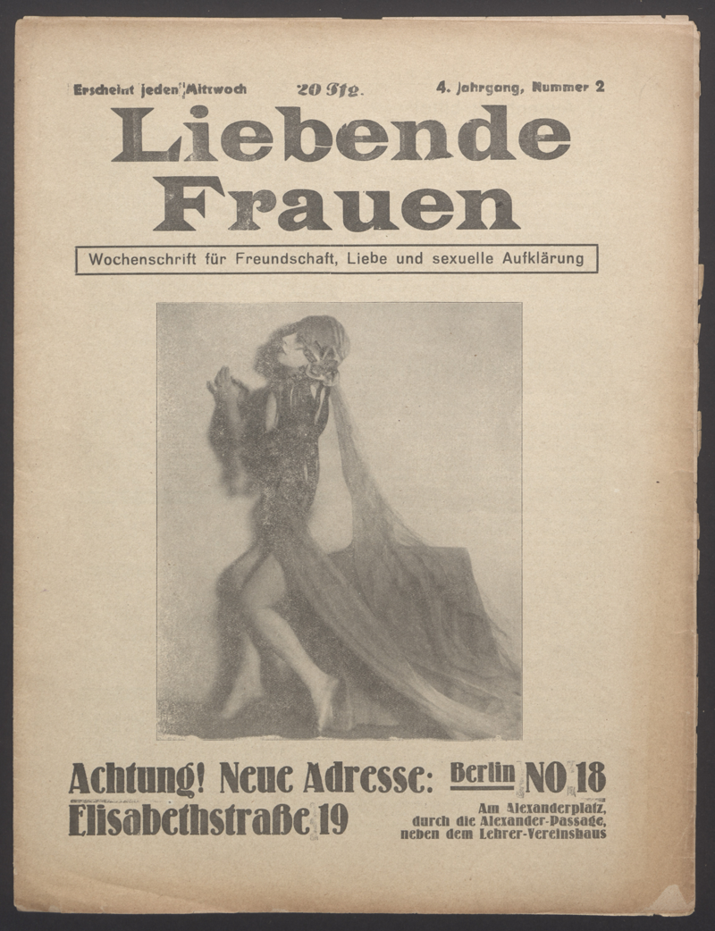 Liebende Frauen : Wochenschrift des "Deutschen Freundschafts-Verbandes" 4(1929)11