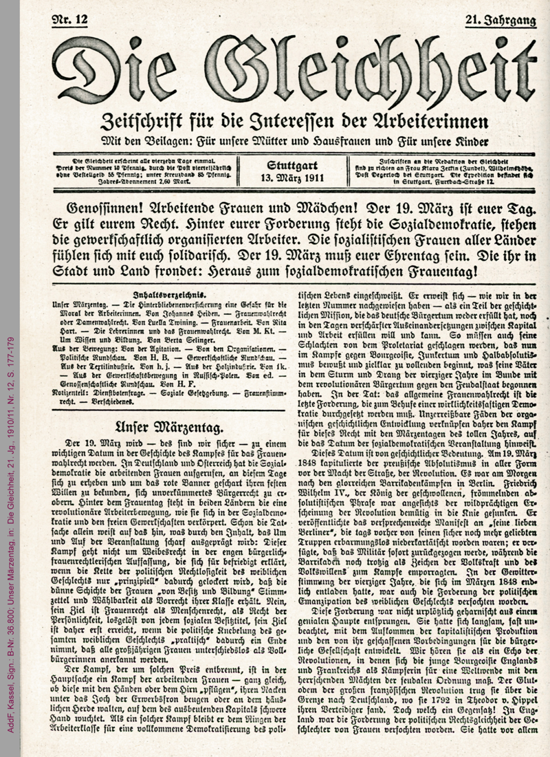 Unser Märzentag