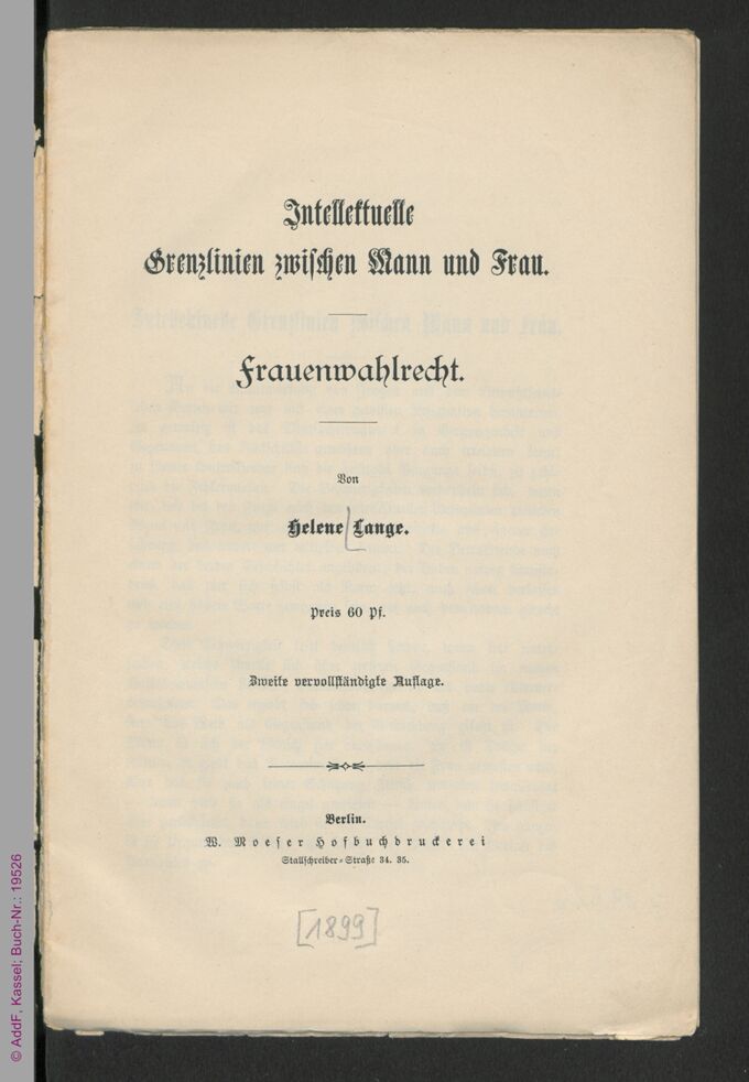 Intellektuelle Grenzlinien zwischen Mann und Frau / Seite 3