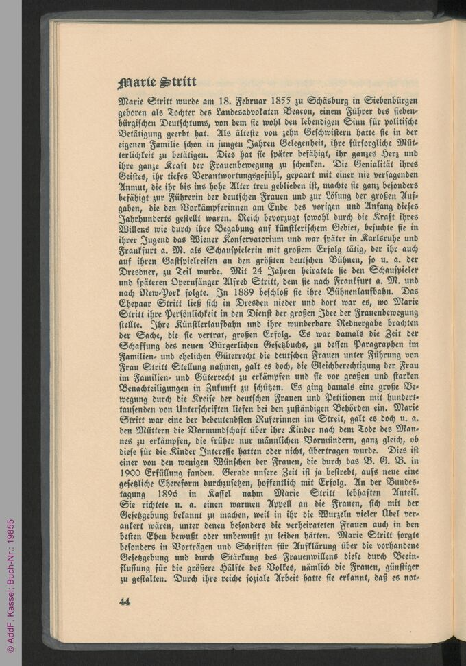 Wegbereiter der deutschen Frau : 18 Lebensbilder aus der Frühzeit der deutschen Frauenbewegung / Seite 46