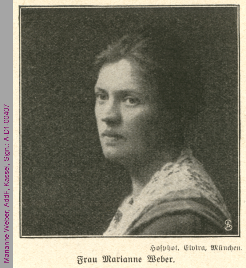 Porträt von Marianne Weber
