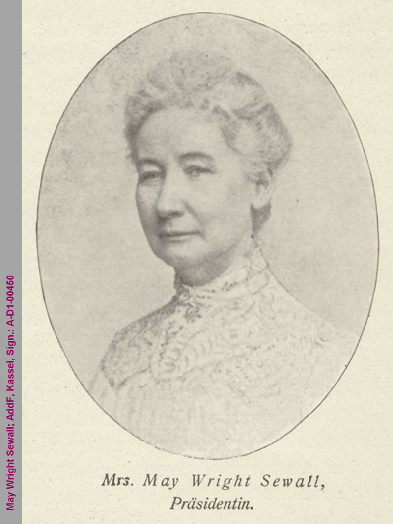 Porträt von May Wright Sewall