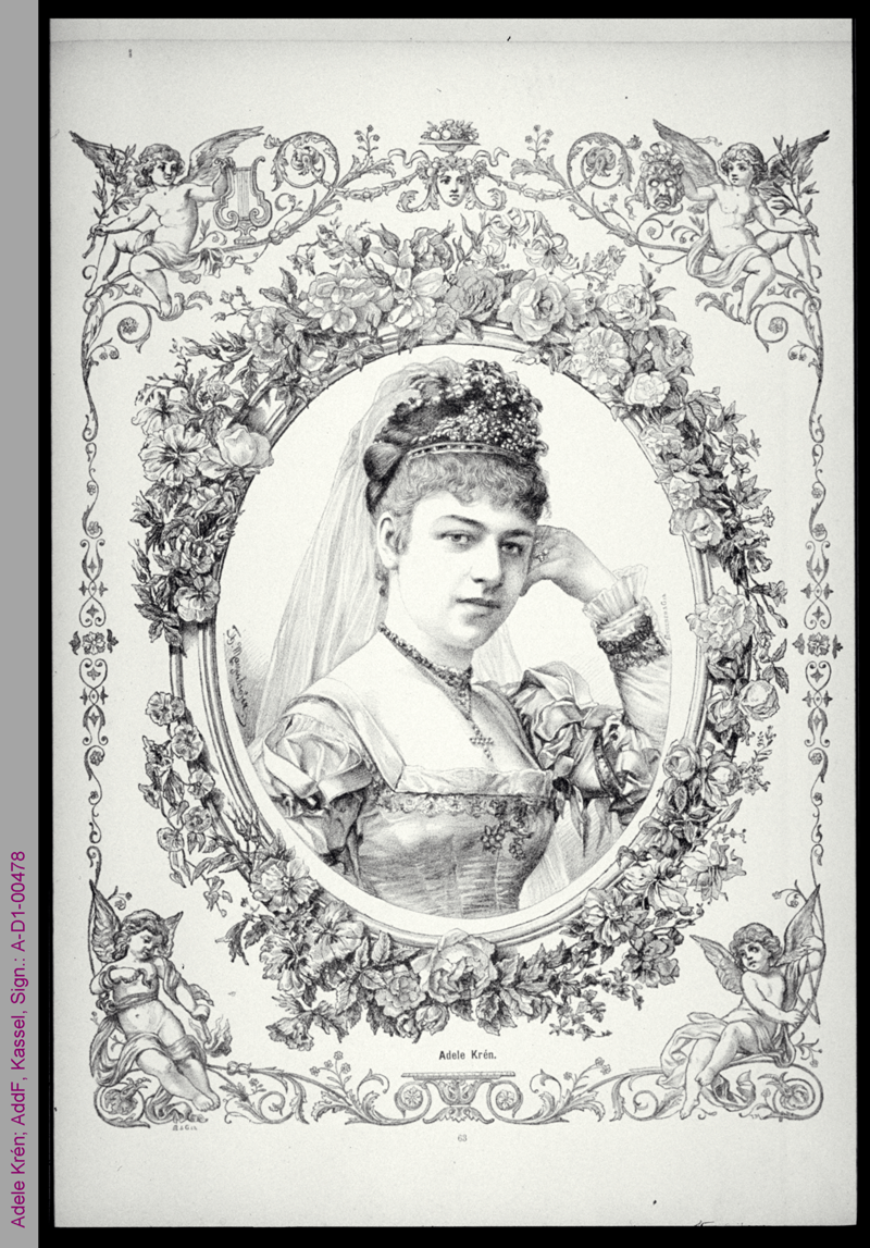 Porträt von Adele Krén