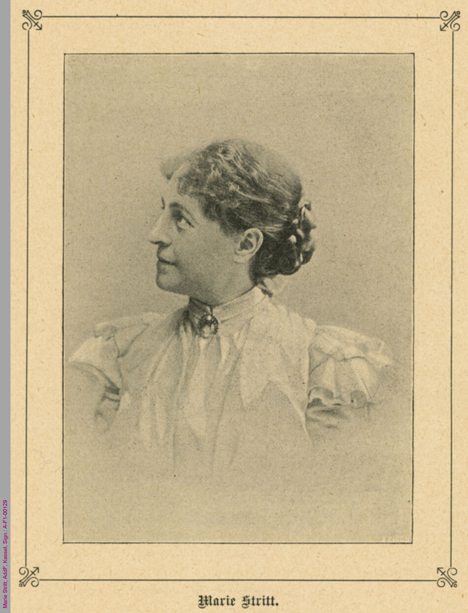 Porträt von Marie Stritt / Seite 1