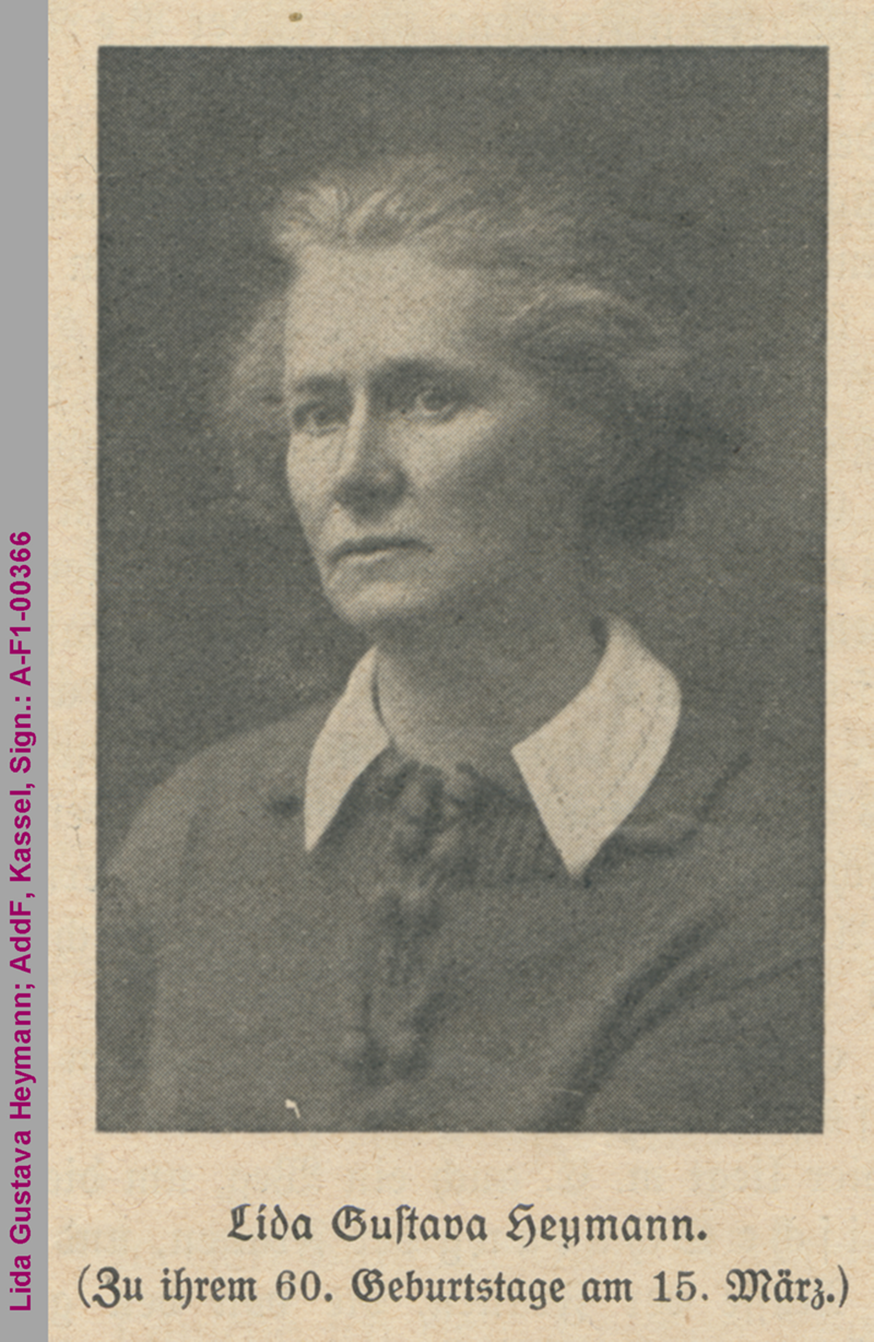 Porträt von Lida Gustava Heymann
