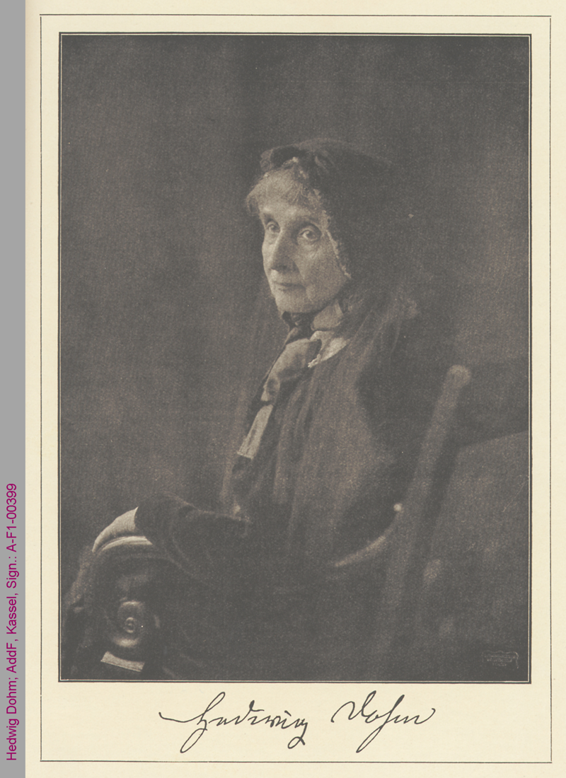 Porträt von Hedwig Dohm