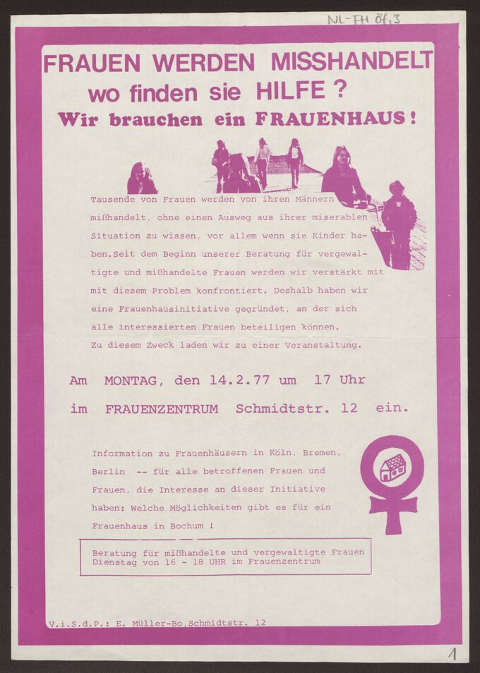FRAUEN WERDEN MISSHANDELT. wo finden sie HILFE? Wir brauchen ein FRAUENHAUS!