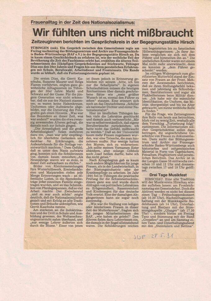 Endlich habe ich einen Platz für meine Erinnerungen gefunden