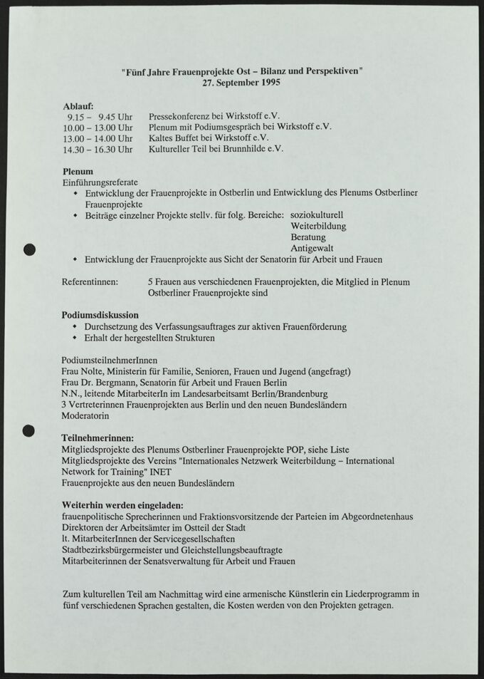 Plenum Ostberliner Frauenprojekte (POP)