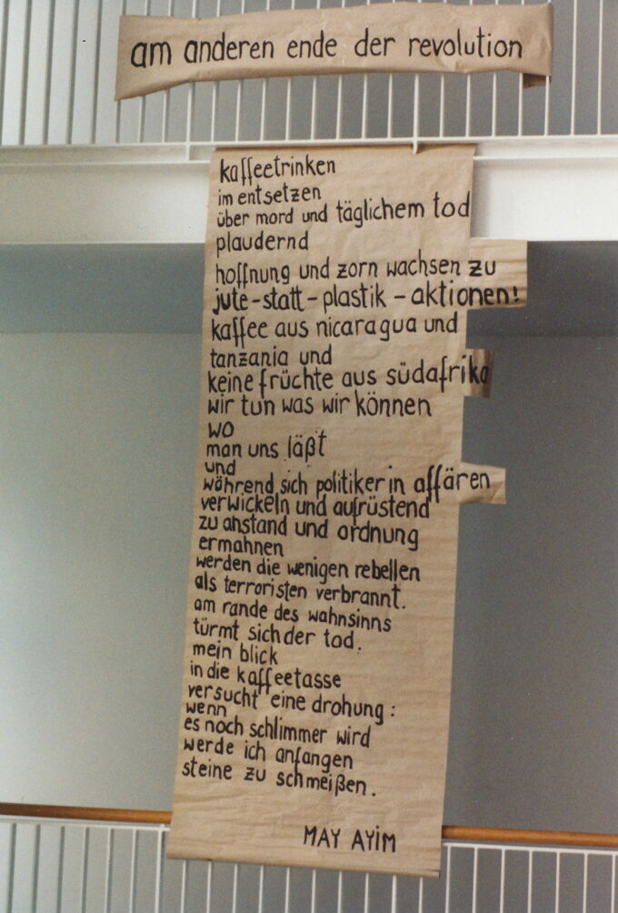 Gedicht von May Ayim / Seite 1