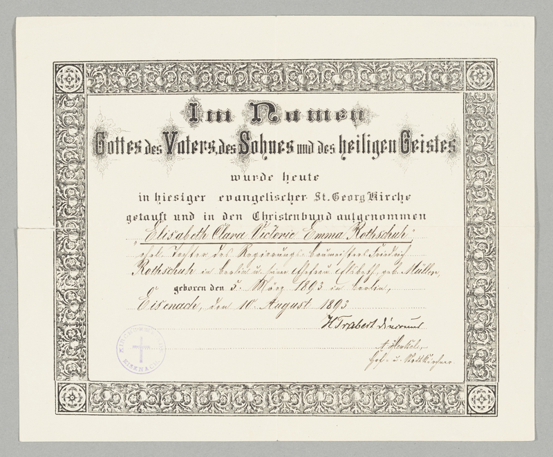 I. Biographische Materialien zur Familien- und Lebensgeschichte