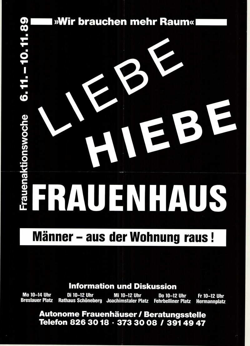 Liebe - Hiebe - Frauenhaus Männer aus der Wohnung raus!