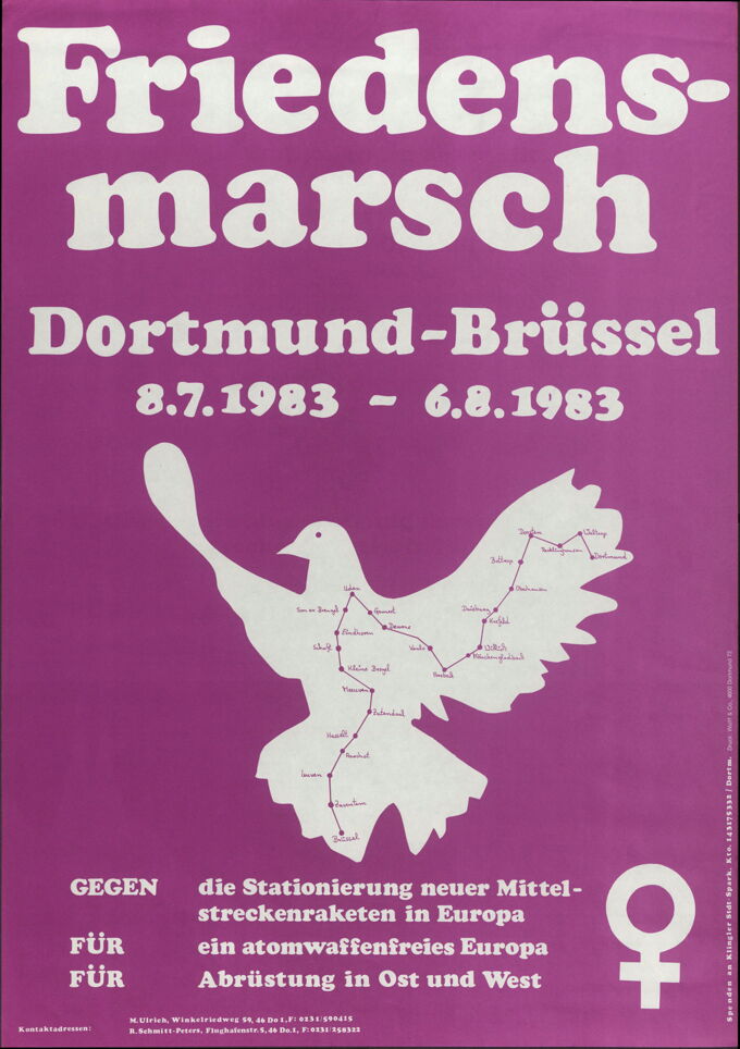 Friedensmarsch Dortmund - Brüssel / Seite 1
