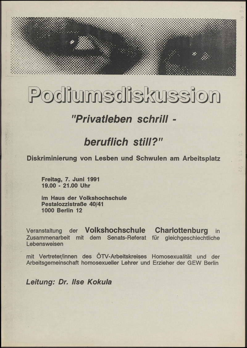 Privatleben schrill - beruflich still? Diskriminierung von Lesben und Schwulen am Arbeitsplatz