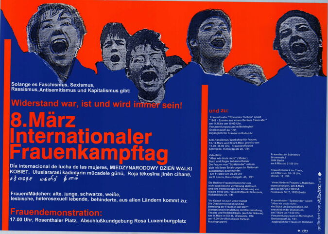 Widerstand war, ist und wird immer sein! 8. März Internationaler Frauenkampftag / Seite 1
