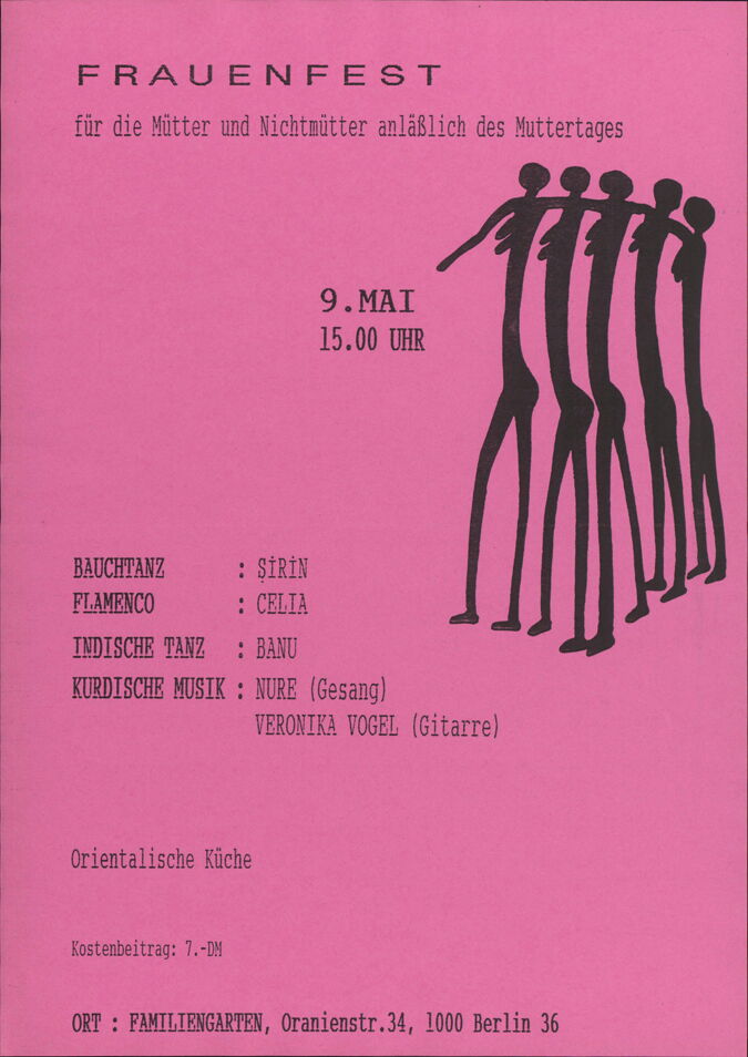 Frauenfest für Mütter und Nichtmütter im Familiengarten, Berlin-Kreuzberg / Seite 1