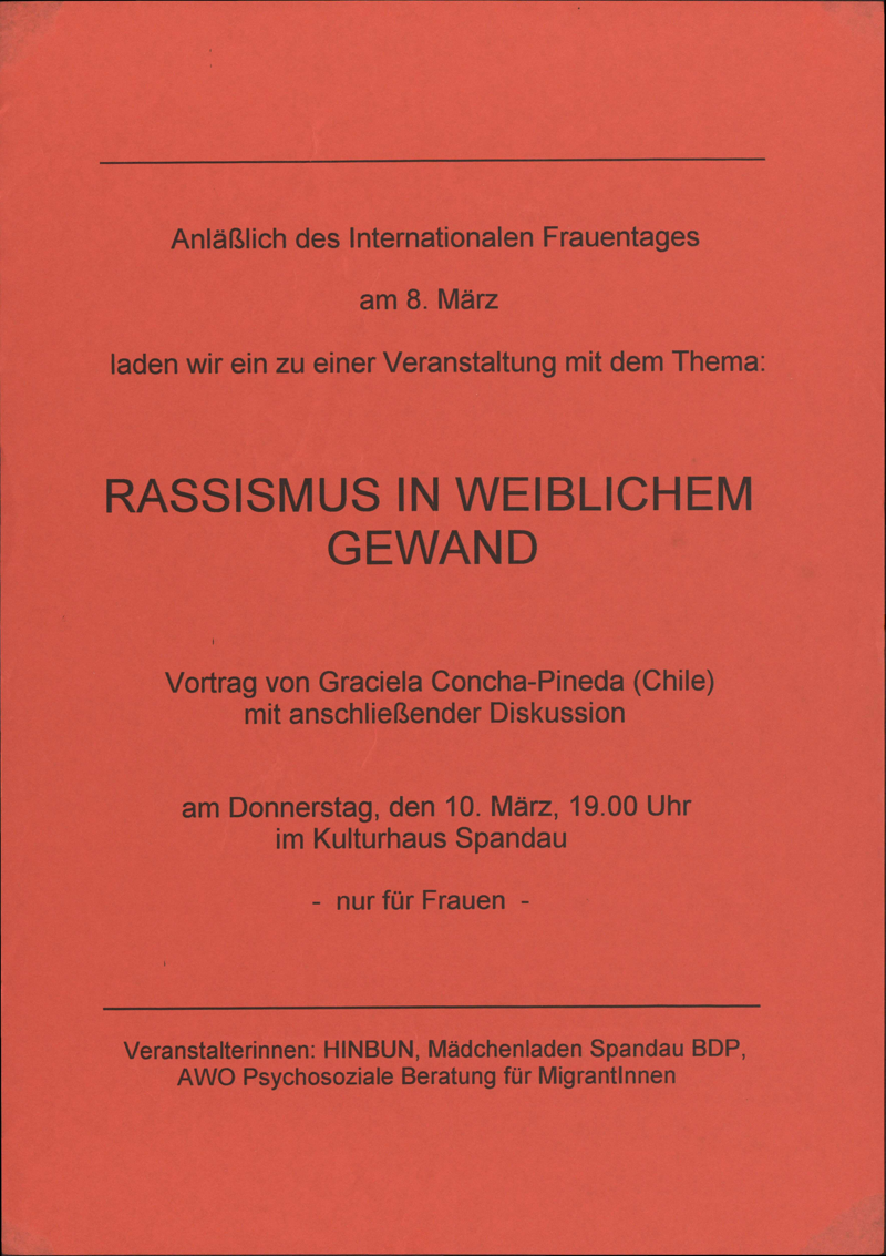 Rassismus in weiblichen Gewand