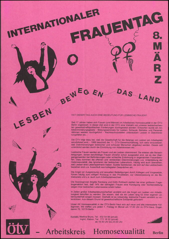 Internationaler Frauentag Lesben bewegen das Land / Seite 1
