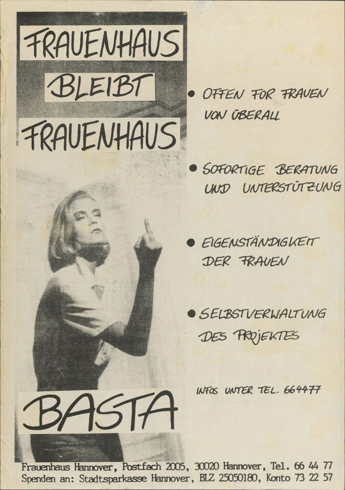 Frauenhaus bleibt Frauenhaus - BASTA / Seite 1