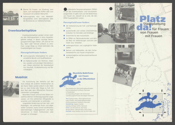 Platz da! : Stadtplanung für Frauen von Frauen mit Frauen / Seite 1