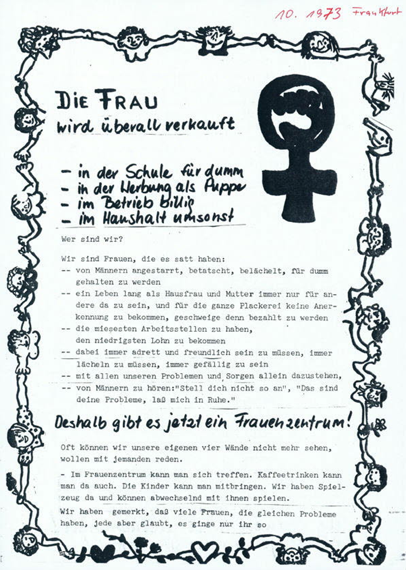Die Frau wird überall verkauft