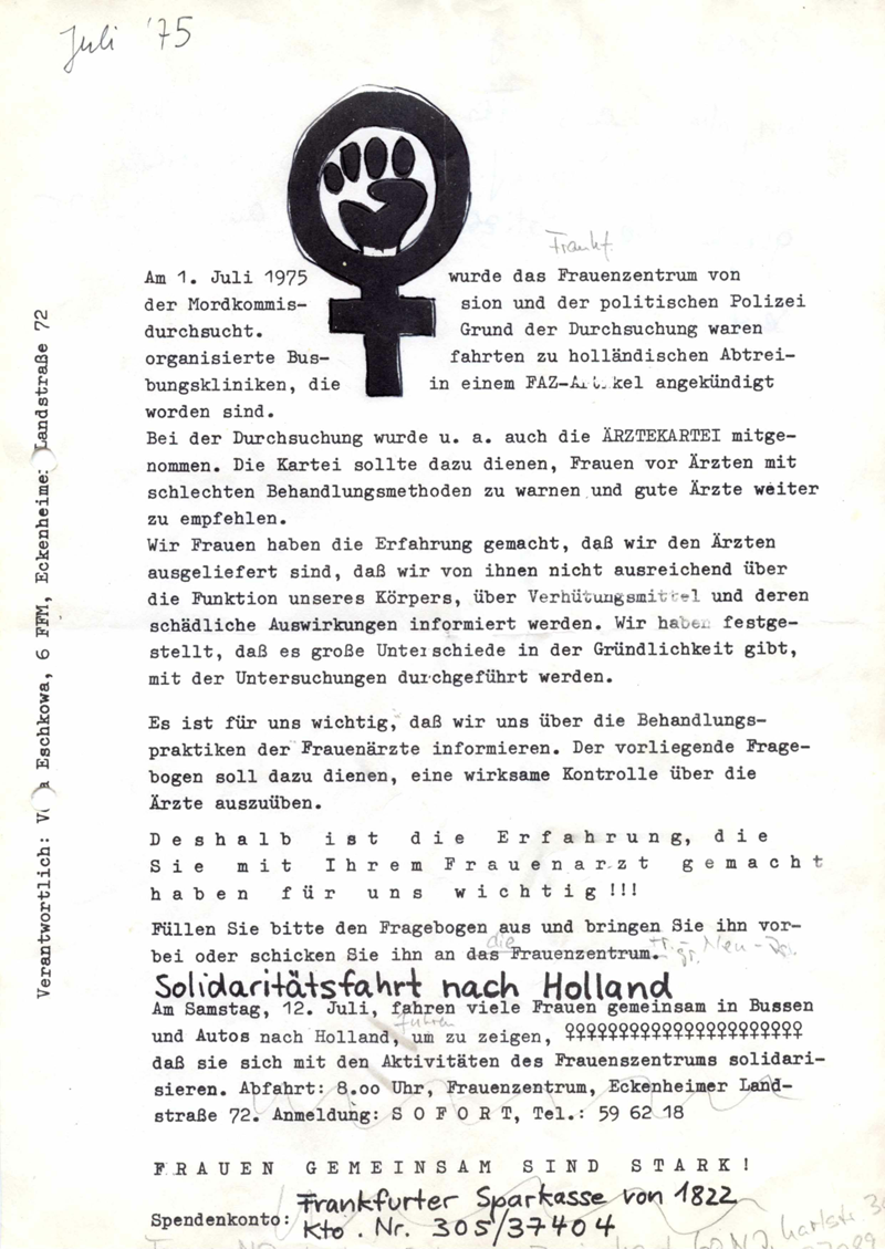 Solidaritätsfahrt nach Holland